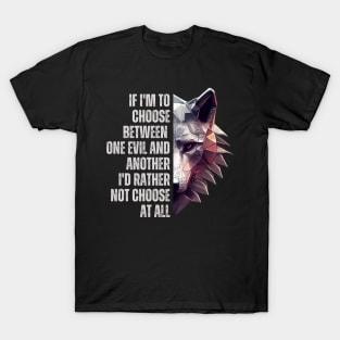 One Evil and Another II - Silver Wolf - Fantasy - Witcher T-Shirt